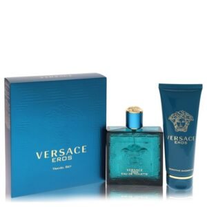 Versace Eros by Versace Gift Set — 3.4 oz Eau De Toilette Spray + 3.4 oz Shower Gel (Men)