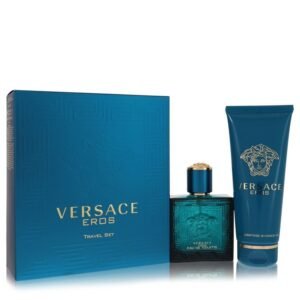 Versace Eros by Versace Gift Set — 1.7 oz Eau De Toilette Spray + 3.4 oz Shower Gel (Men)