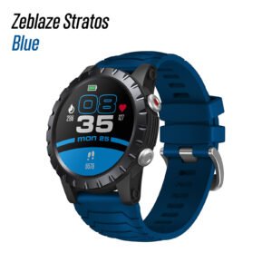 Original ZEBLAZE Stratos Smartwatch GPS Sports Blood Oxygen Blood Pressure Heart Rate Monitoring Smart Watch Blue