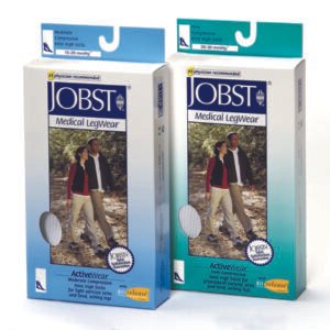 Jobst ActiveWear 15-20 Knee-Hi Socks White Small