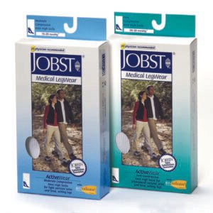 Jobst ActiveWear 15-20 Knee-Hi Socks White Medium