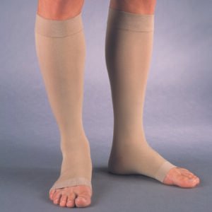 Jobst Relief 20-30 Knee-Hi Open-Toe X-Large Beige (pair)