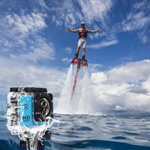Color: White – All PRO Action Sports Camera With 1080P HD And WiFi 18 PCS Of Accessory Included