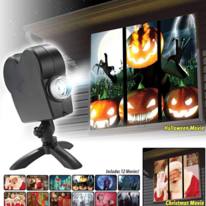 Color: Black 3PCS, Style: AU – Halloween Party Projector Lamp