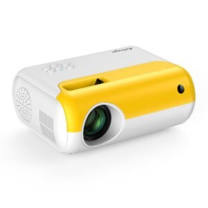 Color: Blue and white basic version, power: EU – The New Children’S Smart Projector Hd Supports 1080P