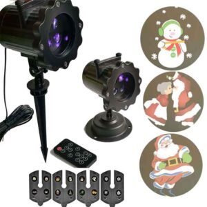 Model: UK, Style: 4 cards – Christmas Decoration Outdoor Led Laser Projector Light