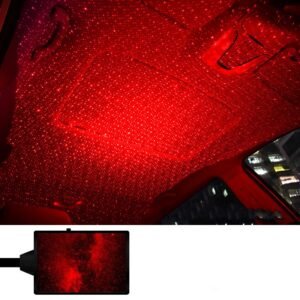 Color: Red – Star Light Projector Party Lights USB LED Light Interior Lighting LED Interior Car Lights Starry Sky Galaxy Night Lights