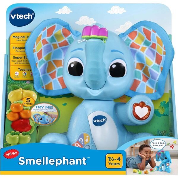 VTech Smellephant with Magical Trunk and Peek-a-Boo Flapping Ears - English Version - Image 3