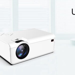 Color: White, Style: Smart AI-UK, Model:  – Home Office Android Smart HD Micro Joy Projector