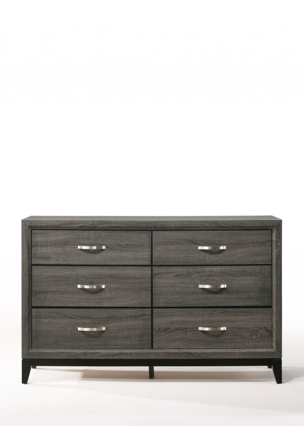 58" X 16" X 37" Weathered Gray Dresser - Image 3