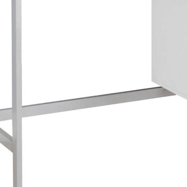 24" White Rectangular Computer Desk - Image 6