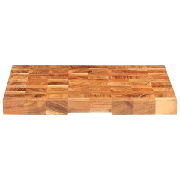 vidaXL Chopping Board 23.6"x15.7"x1.5" Solid Acacia Wood - Image 4