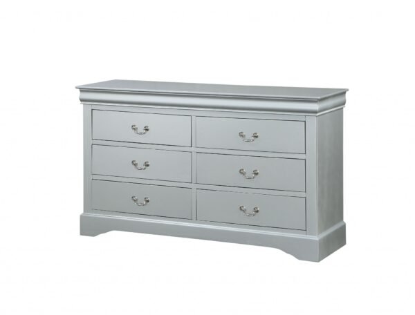 15" X 57" X 33" Platinum Wood Dresser - Image 2