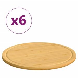 vidaXL Chopping Boards 6 pcs 11.8″x0.6″ Bamboo