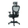 Green Fabric Seat Swivel Adjustable Executive Chair Mesh Back Plastic Frame