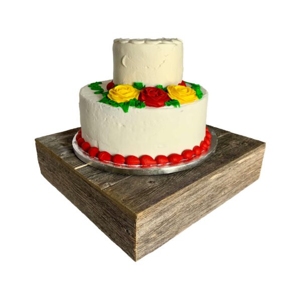 Natural Weathered Gray Cake Stand - Image 2