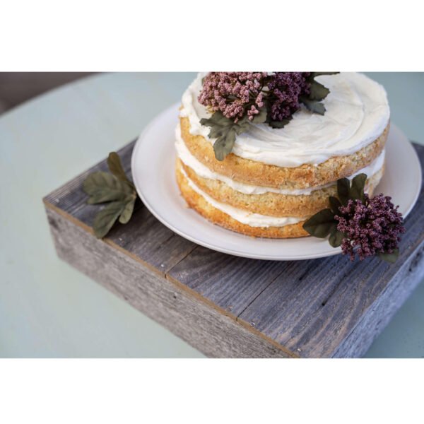 Natural Weathered Gray Cake Stand - Image 3