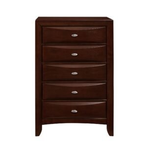 New Merlot Chest With 5 Chambared Drawer