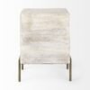 Rustic Weathered White And Gold Shadowbox Cabinet - Image 5