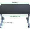 Premier Silver Dual Motor Electric Office Adjustable Standing Desk - Image 7