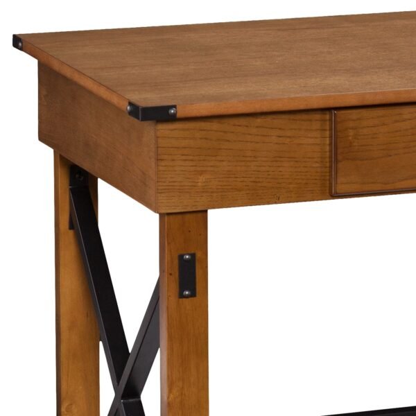 Natural Brown Adjustable Height Desk - Image 7