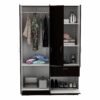 Black and White Tall Four Door Closet - Image 7