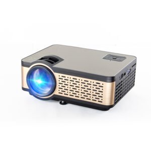 Color: Wifi black, Model: UK – Home New Wifi Wireless Mobile Phone Projector