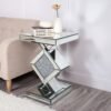 Diamond Silver Mirrored Side Table - Image 5