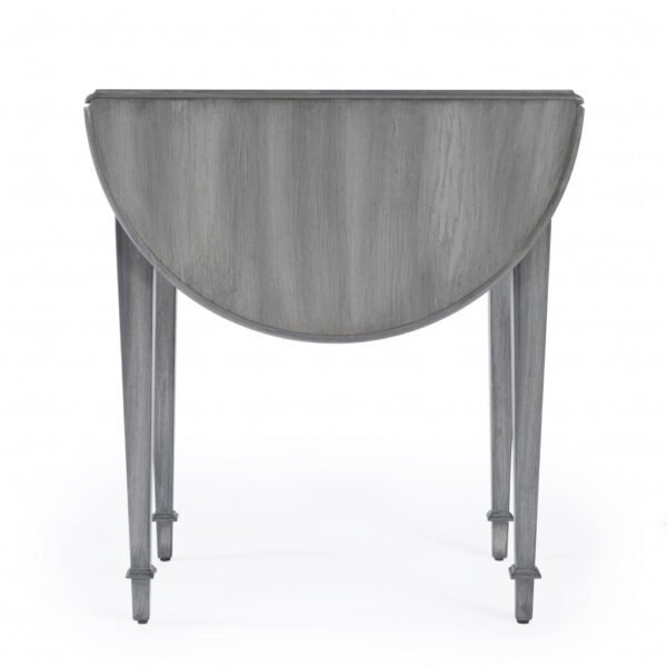 28" Grey Manufactured Wood Oval End Table With Drawer - Image 6