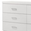 58" White Solid Wood Six Drawer Double Dresser - Image 4