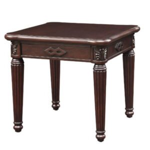 24″ Espresso Solid Wood And Manufactured Wood Square End Table