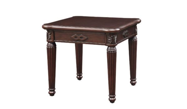 24" Espresso Solid Wood And Manufactured Wood Square End Table - Image 2