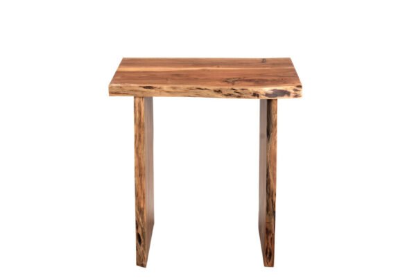 24" Brown Solid Wood End Table - Image 2