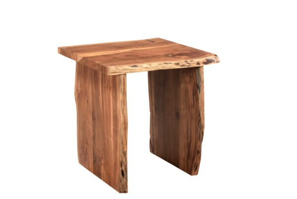 24" Brown Solid Wood End Table - Image 3