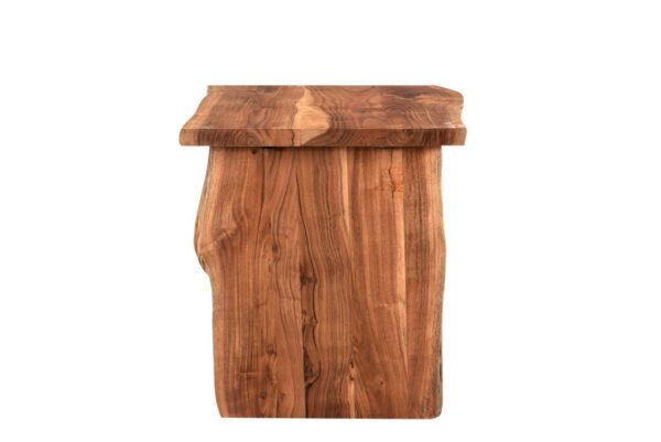 24" Brown Solid Wood End Table - Image 4