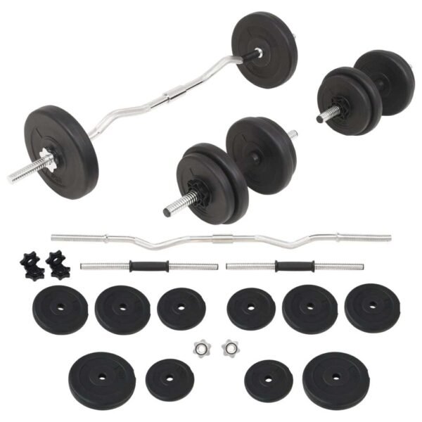 vidaXL Barbell and Dumbbell Set 66.1 lb