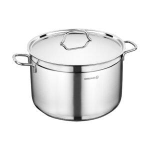 Korkmaz Alfa 2 Piece 5.5 Liter Stainless Steel Casserole Dish with Lid