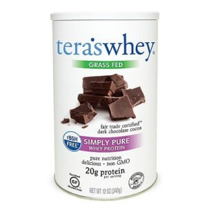 Tera’s Whey rBGH Free Whey Protein Dark Chocolate Cocoa (1×12 OZ)