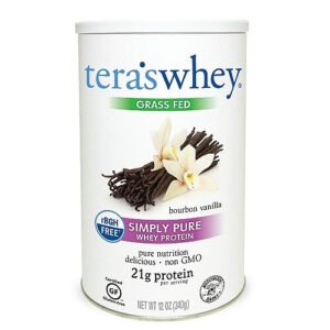 Tera’s Whey rBGH Free Whey Protein Bourbon Vanilla  (1×12 OZ)