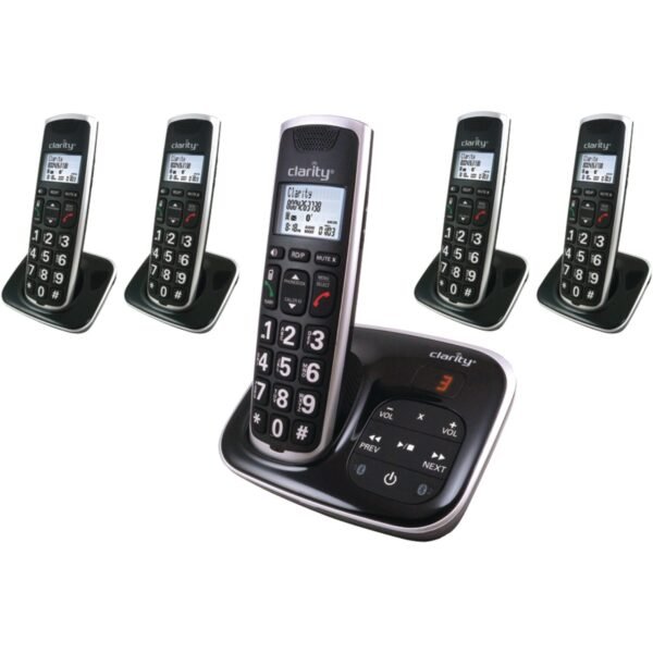 Clarity 59914.001 DECT 6.0 BT914 Amplified Bluetooth Cordless Phone with Answering Machine - Image 3