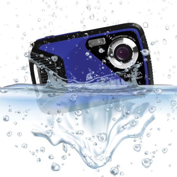 Minolta MN30WP-BL MN30WP Waterproof 4x Digital Zoom 21 MP/1080p Digital Camera (Blue) - Image 5