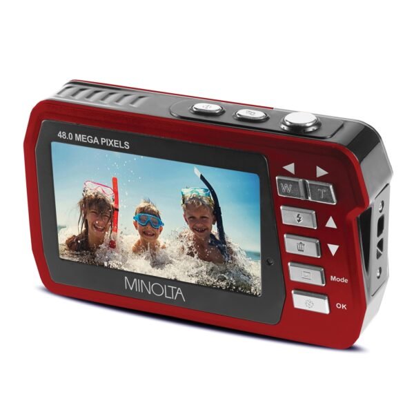 Minolta MN40WP-R 48.0-Megapixel Waterproof Digital Camera (Red) - Image 2