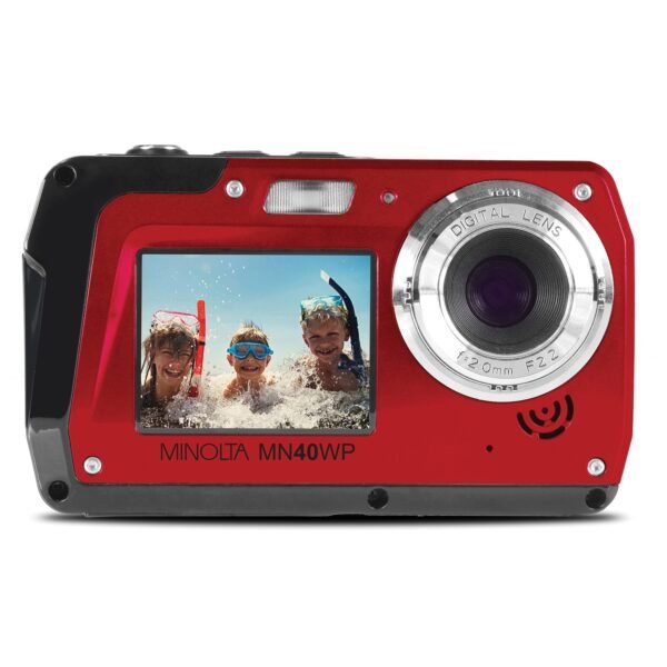 Minolta MN40WP-R 48.0-Megapixel Waterproof Digital Camera (Red) - Image 3