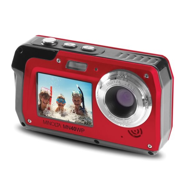 Minolta MN40WP-R 48.0-Megapixel Waterproof Digital Camera (Red) - Image 4