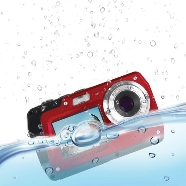 Minolta MN40WP-R 48.0-Megapixel Waterproof Digital Camera (Red) - Image 6