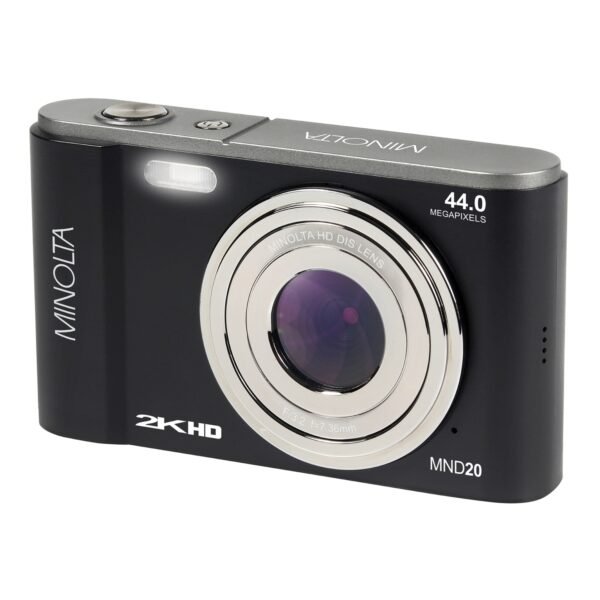 Minolta MND20-BK MND20 16x Digital Zoom 44 MP/2.7K Quad HD Digital Camera (Black) - Image 5