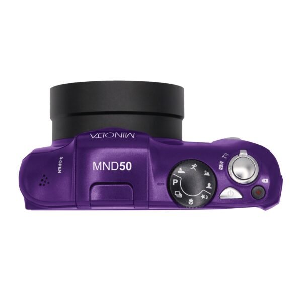 Minolta MND50-P MND50 16x Digital Zoom 48 MP/4K Ultra HD Digital Camera (Purple) - Image 2