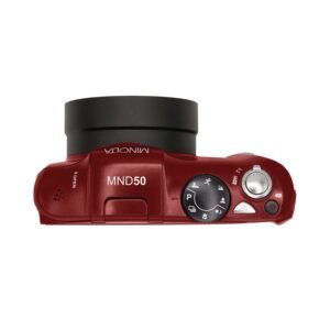 Minolta MND50-R MND50 16x Digital Zoom 48 MP/4K Ultra HD Digital Camera (Red)