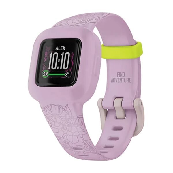 Garmin 010-02441-21 vivofit jr. 3 Fitness Tracker (Lilac Floral) - Image 4