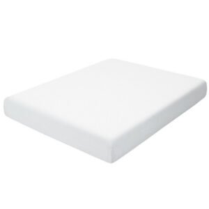 10 Inch Air Foam Pressure Relief Bed Mattress with Jacquard Soft Cover-King Size – Color: White – Size: King Size
